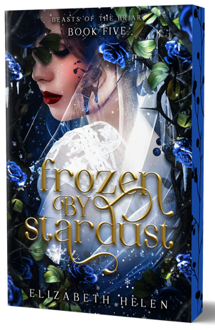 cover of bonded by thorns girl covered in roses looking down