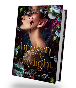 cover of bonded by thorns girl covered in roses looking down